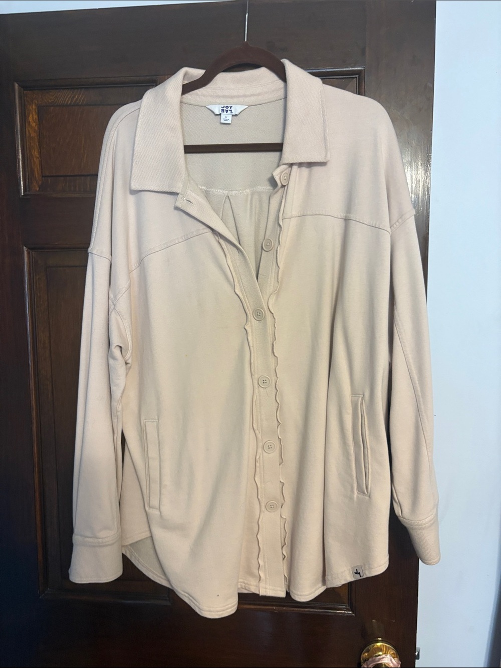 JoyLab button down sweatshirt